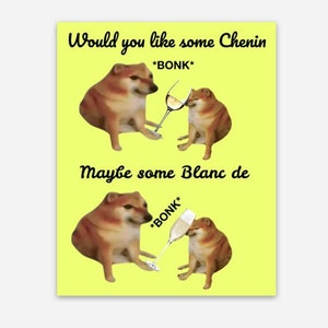Blanc de Bonk Magnet