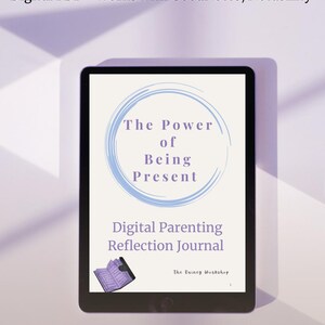 Mindful Parenting Journal, Reflection Prompts for GoodNotes (PDF)