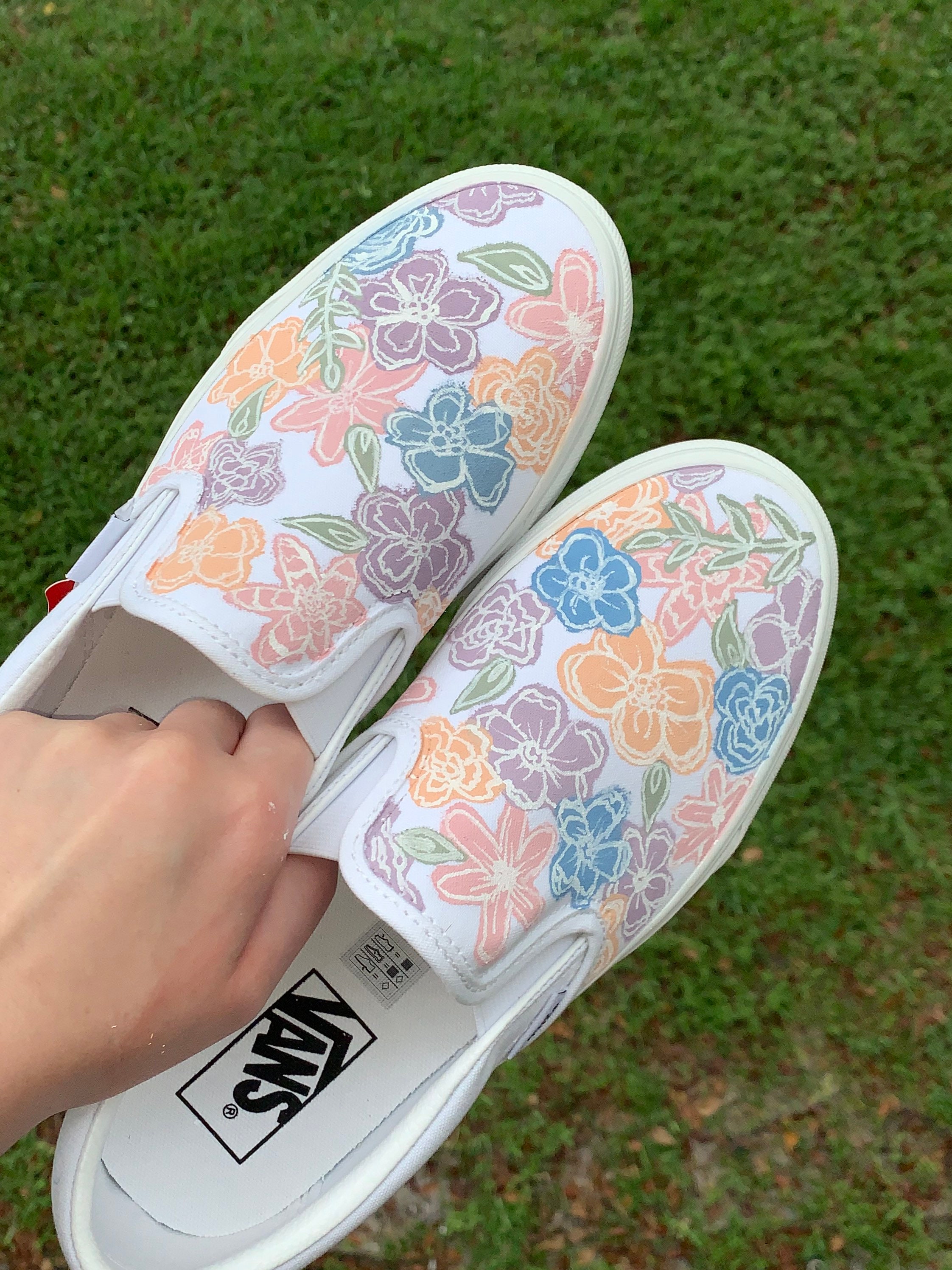 flower vans custom