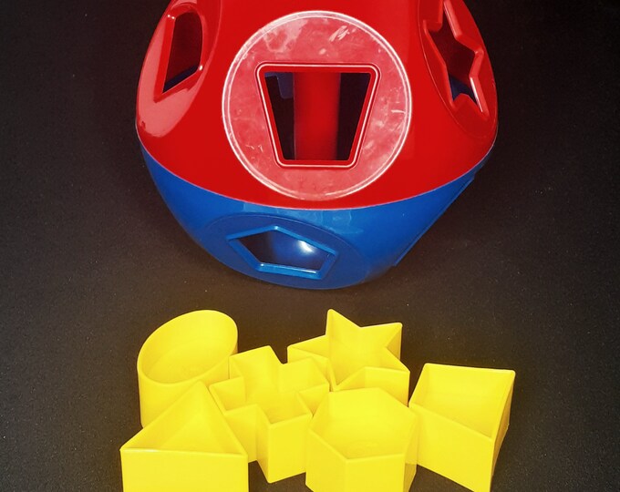 Vintage Tupperware Tuppertoys Shape Sorter Ball Pull Apart Etsy