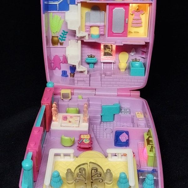 Vintage 1994 Polly Pocket Star Bright Dinner Party Toy