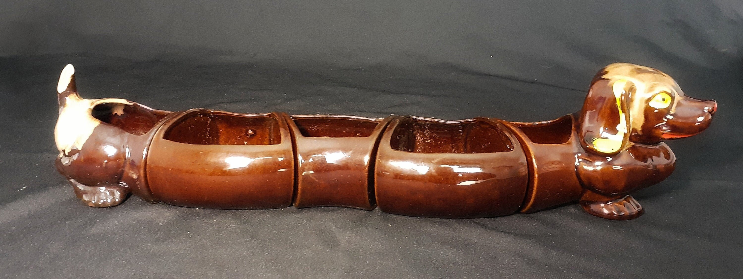 Vintage Ceramic Dachshund/Wiener Dog Trinket/Planter/Dry Etsy