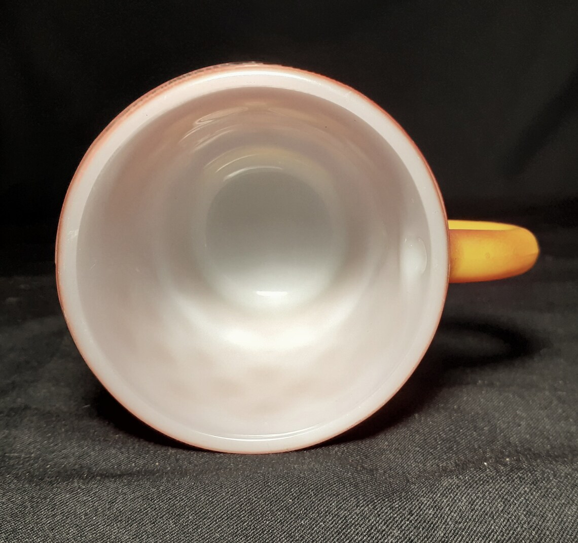 Vintage Fire King Orange Diamond 8 Oz. Glass Mug Etsy