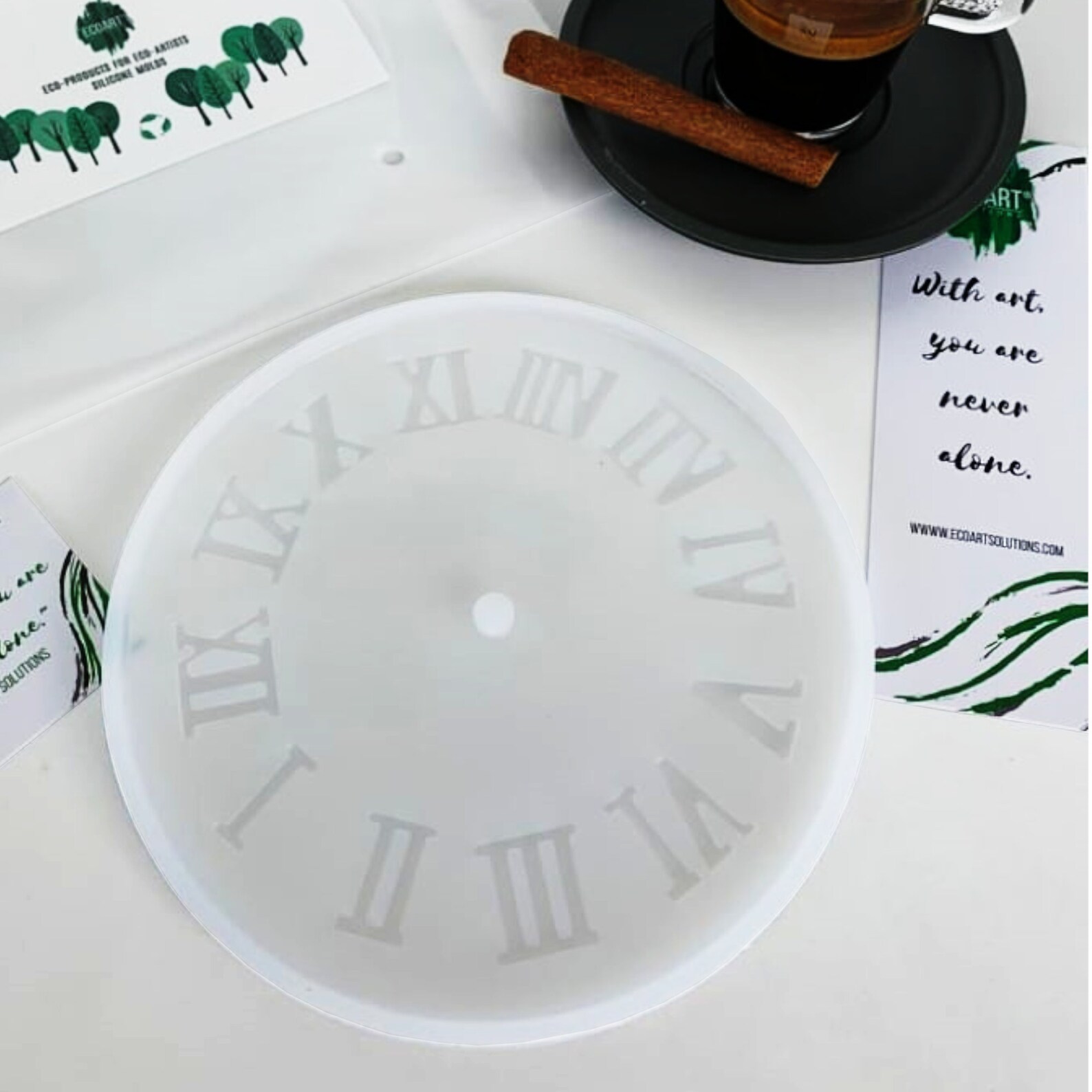 Clock Resin Mold by Ecoart Solutions Roman Numerals Wall Etsy