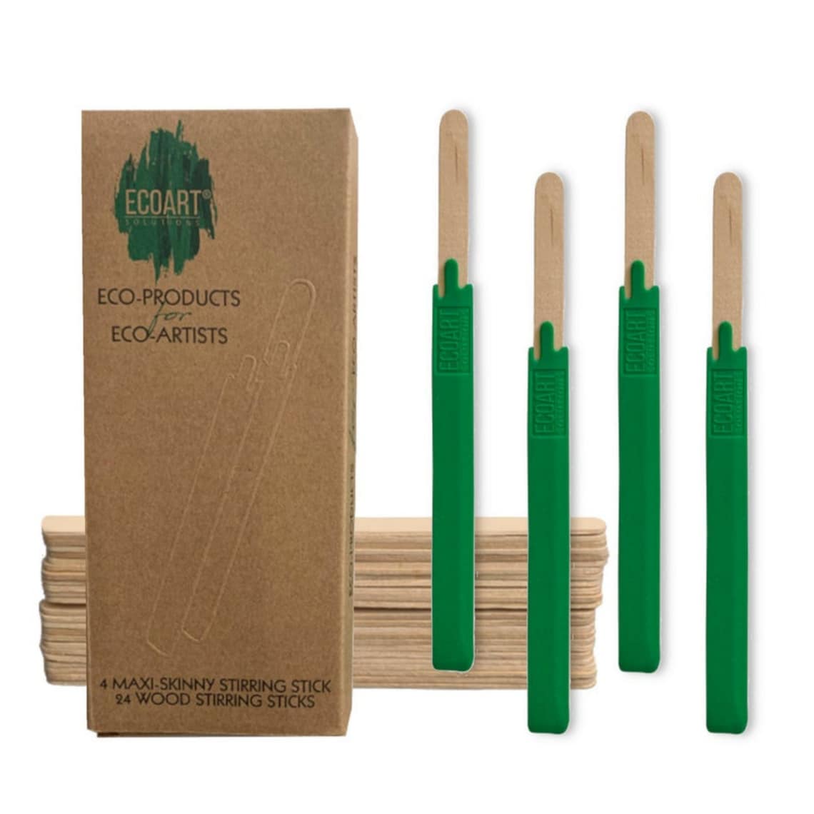 Paint Stir Sticks Reusable 4 Sleeves and 24 Wood Sticks to Etsy
