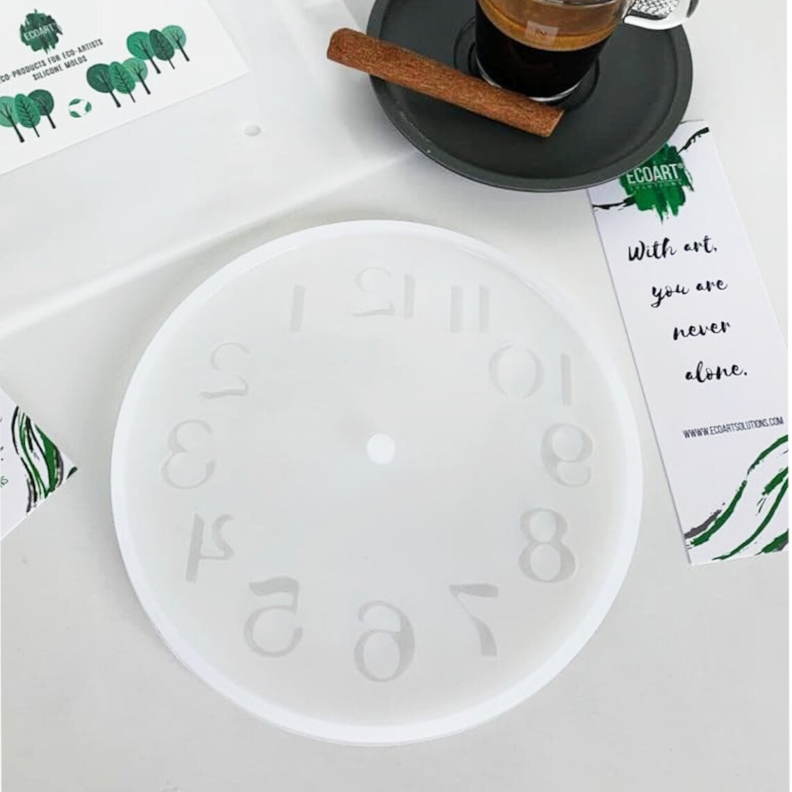 Clock Resin Mold by Ecoart Solutions Numerical Wall Clock Etsy