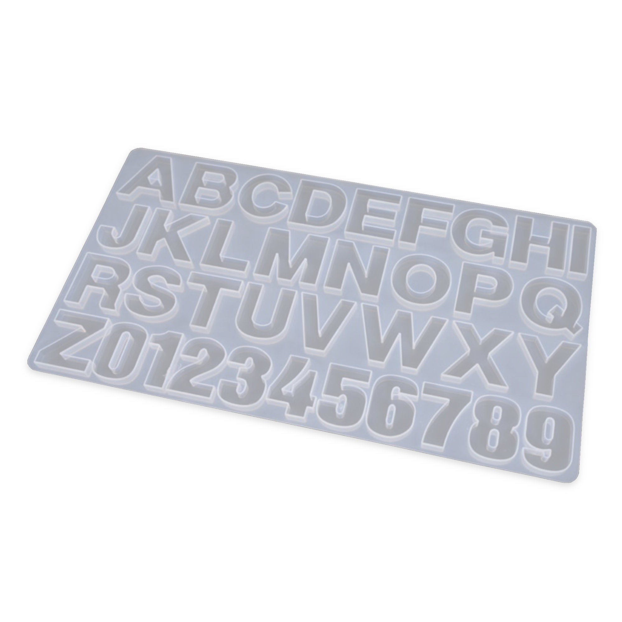 Moule Silicone Lettre 3D 15,2cm - Pour Résine, Chocolat Ou Pâtisserie | Alphabet De A à Z Réutilisable