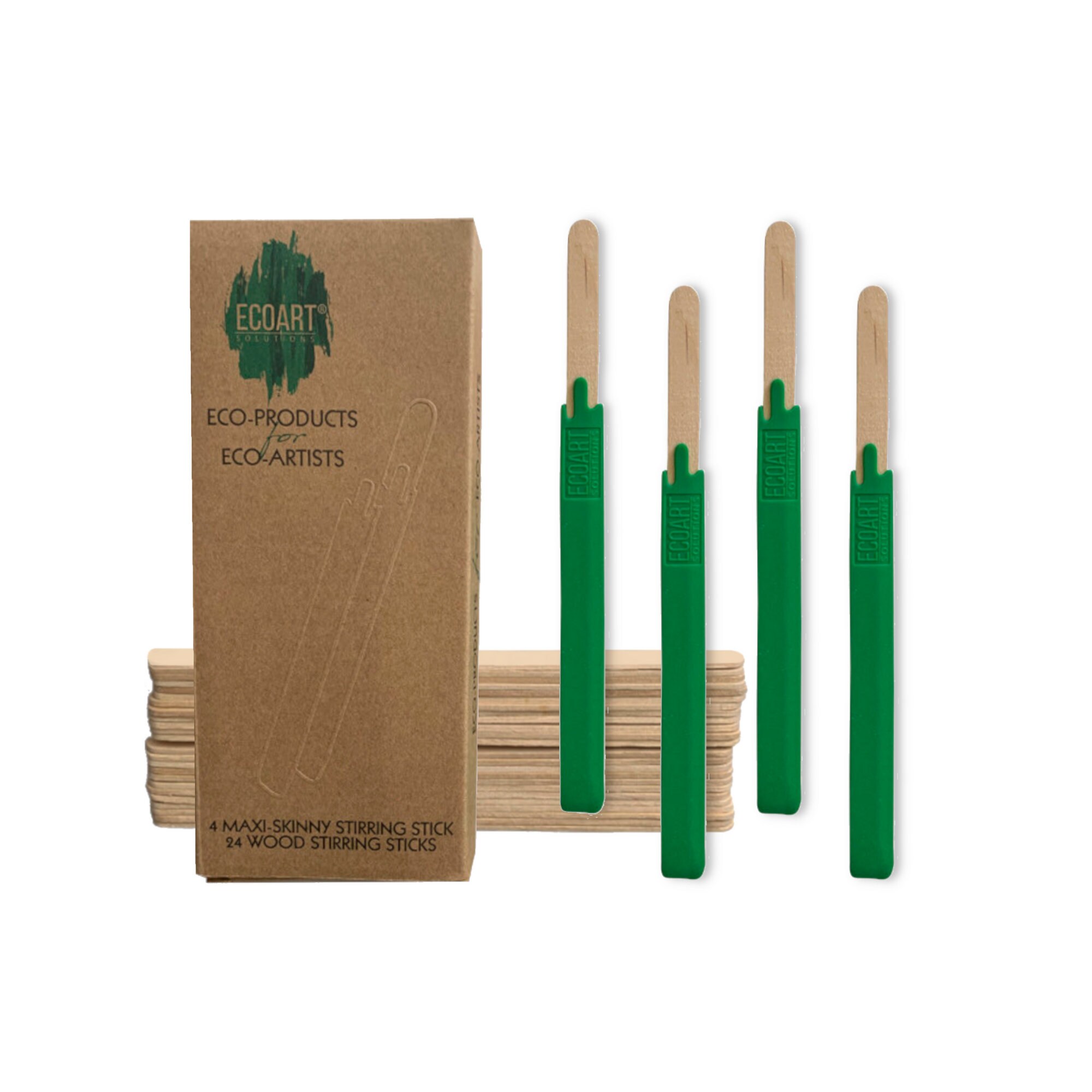 Silicone Stir Sticks Reusable 4 Sleeves and 24 Wood Sticks Etsy