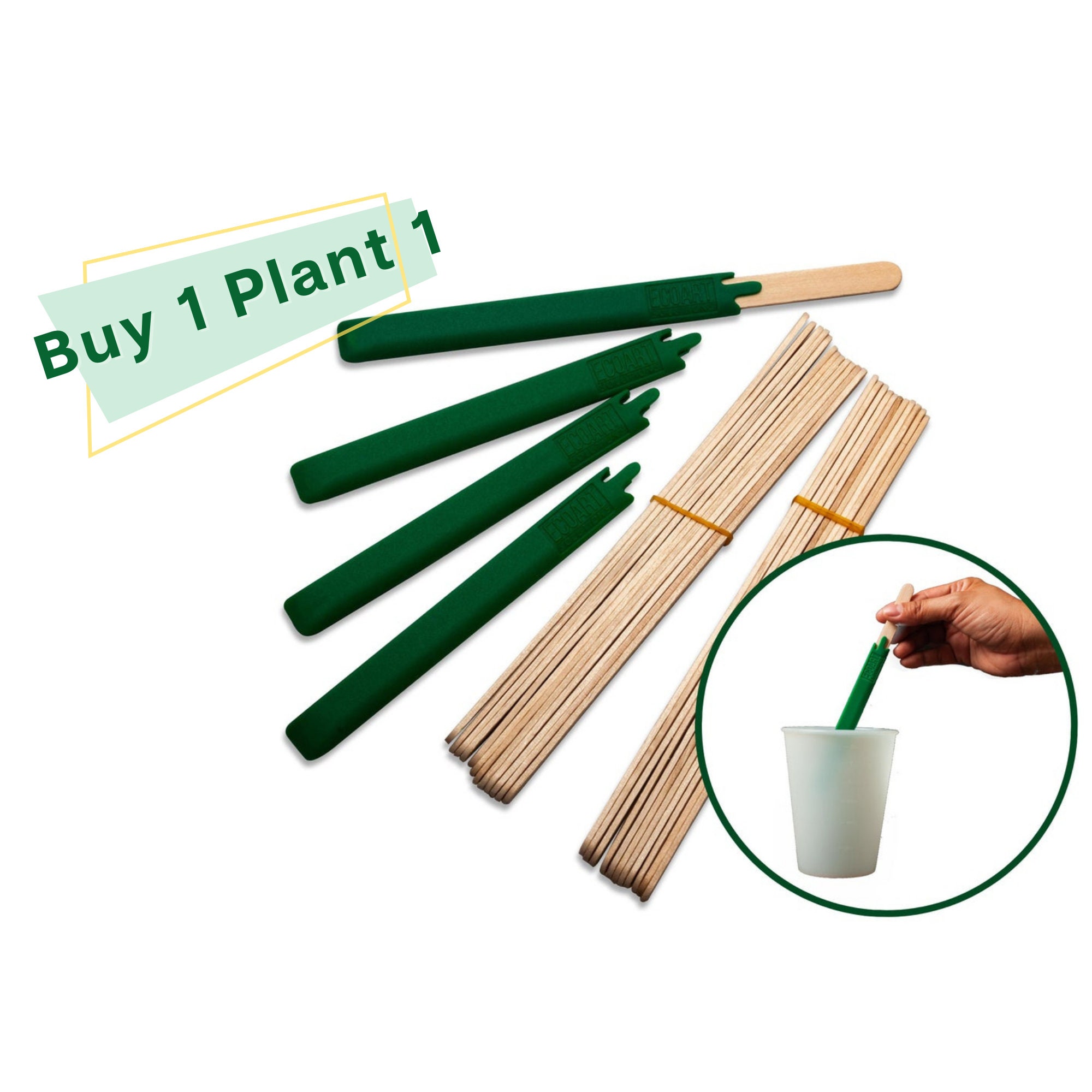Silicone Stir Sticks Reusable 4 Sleeves and 24 Wood Sticks Etsy