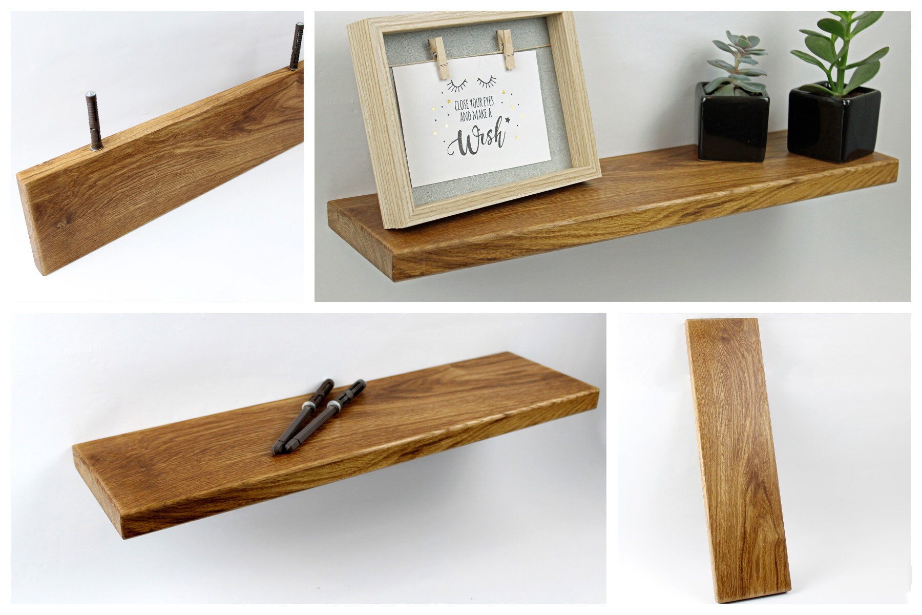 Holzregal Schwimmendes Regal Bolzenträgerregal Schwebend aus | Etsy