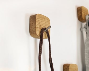 kleiner vielseitiger Holzgarderoben- Haken, Wandhaken | Handtuchhalter