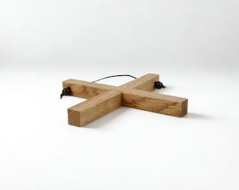 Oak wood trivet – Magnetic & hanging – Handmade – Wooden kitchen trivet – Minimalist kitchen design