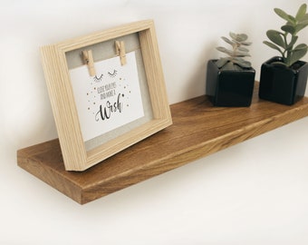 Floating oak bolt support shelf