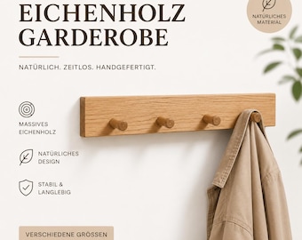 Wardrobe made of solid oak | Handmade in Germany