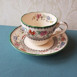 Vintage Copeland Spode Chinese Rose -cup and Saucer-reg