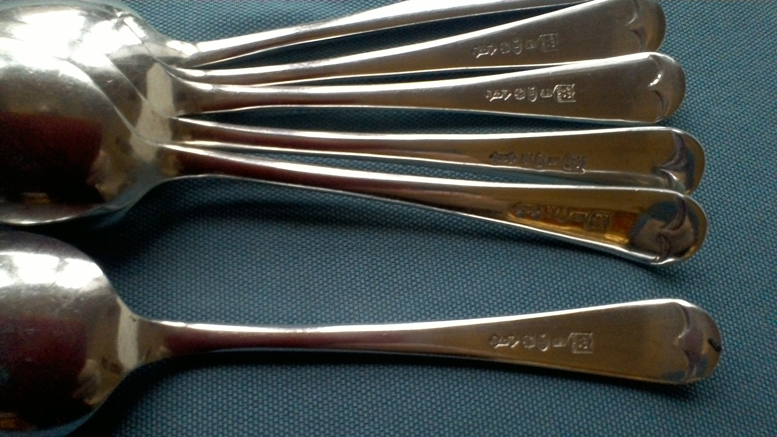 Vintage Dessert spoons boxed set of silver plated dessert Etsy