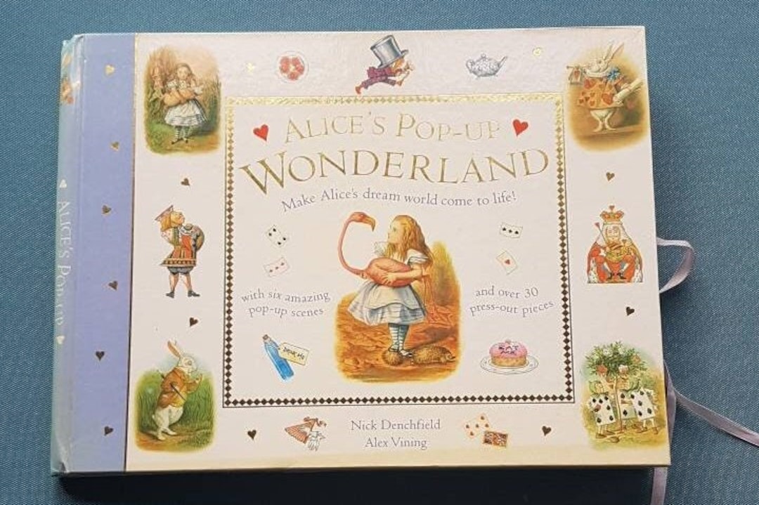 Alice in Wonderland Pop up Book Complete and Unused6 Popup Etsy