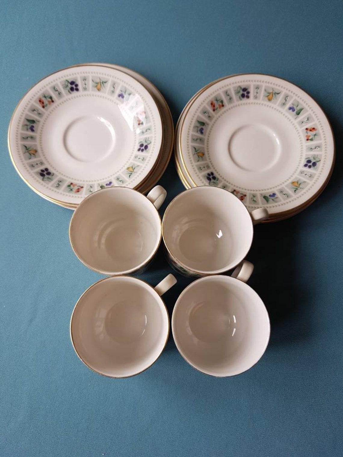 Vintage Royal Doulton 12 Piece Tea Set Tapestry Designtea Etsy UK
