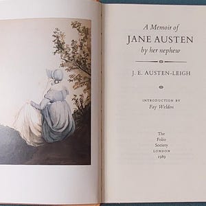 Memoir of Jane Austen by her Nephew -Published by the Folio Society, London in 1989- Hard back illustrated book.
