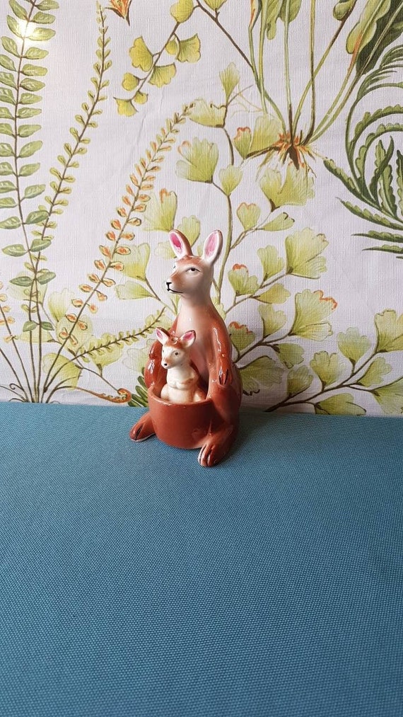 Vintage Novelty Kangaroo and Joey Salt and Pepper Pots/ Etsy