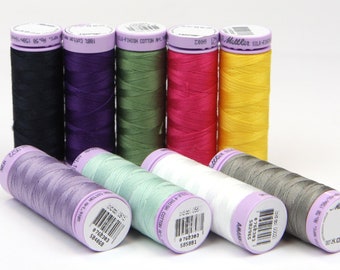 Mettler Mercerized Cotton Sewing Thread: Silk Finish, Various Colors