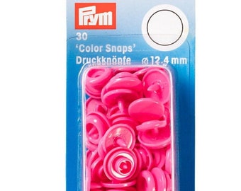 Boutons pression en plastique Prym Love - 12,4 mm Rose