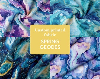 Jersey, French terry, Rib knit, Softshell, Fleece and more | Printed fabric | Choose your Spring design | Sold by meters