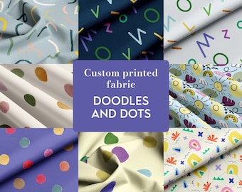 Printed Fabric: Choose Your Design - Cotton, Jersey, French Terry & More