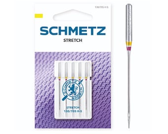 Schmetz Stretch Sewing Machine Needles: Knit Fabrics, Sizes 70-90
