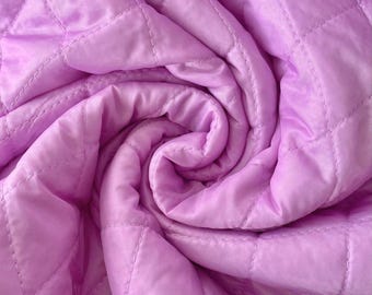 Padded Quilted lining | Various colors | Thread quilting, Silicon Wadding | Sold by half meter