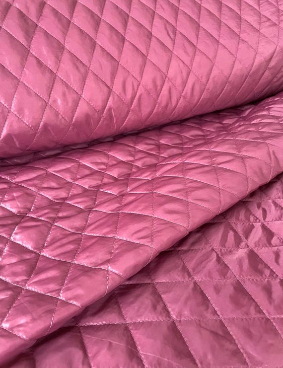Padded Quilted lining | Various colors | Thread quilting, Silicon Wadding | Sold by half meter