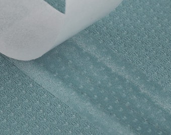 Ruban PU pour l'étanchéité des coutures | Polyuréthane transparent | Fixé avec le repassage | Vendu au mètre