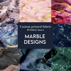 Printed Cotton Fabric: Jersey, French Terry, Rib Knit - Choose Your Design