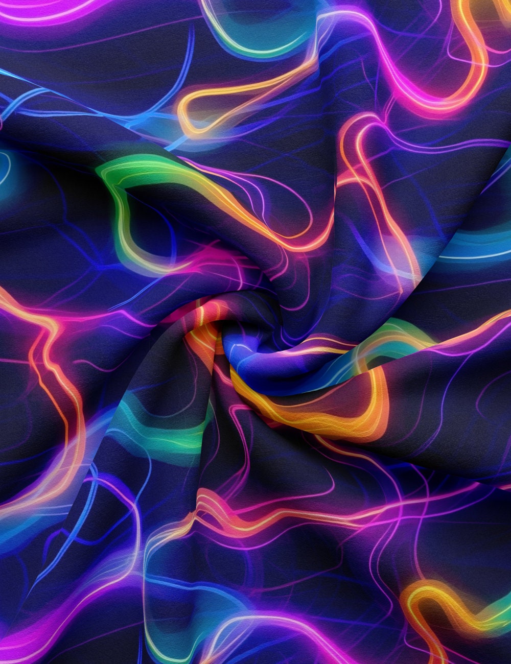Neon Print Fabric: Choose Your Base - Jersey, Cotton, French Terry ...