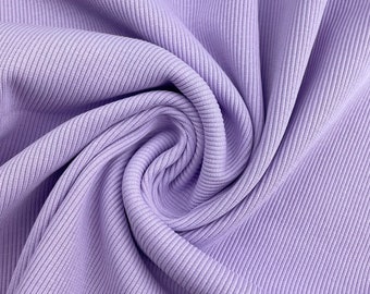 Rib knit 2x2 | Various Colors | Rib knit fabric, Tubular | Stretchy and soft fabric | Sold by half meter