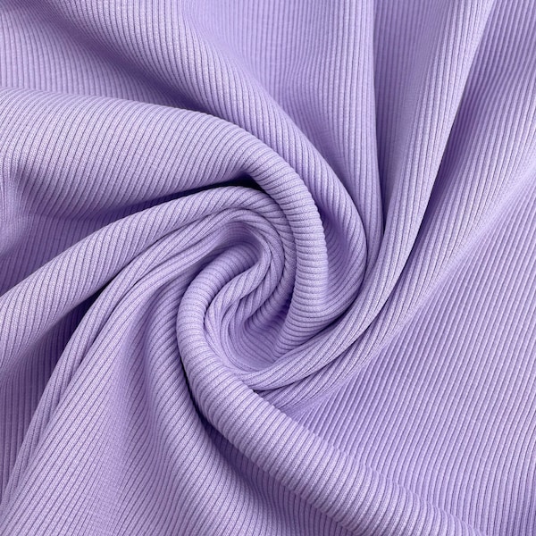 Rib knit 2x2 | Various Colors | Rib knit fabric, Tubular | Stretchy and soft fabric | Sold by half meter