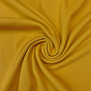 Cotton Spandex Rib Knit Fabric: Elastic Jersey, 53&quot; Wide (Half Meter)