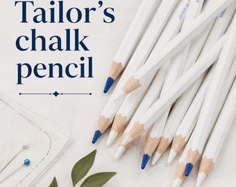 Tailor's chalk pencil - white or blue - easily washable