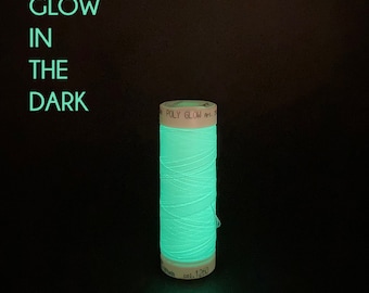 Mettler PolyGlow: Washable Glow-in-the-Dark Embroidery Thread (100m Spool)