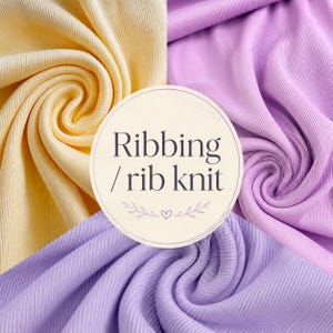 Ribbstickat tyg: Stretchig bomulls-spandexblandning - 120 cm rörbredd