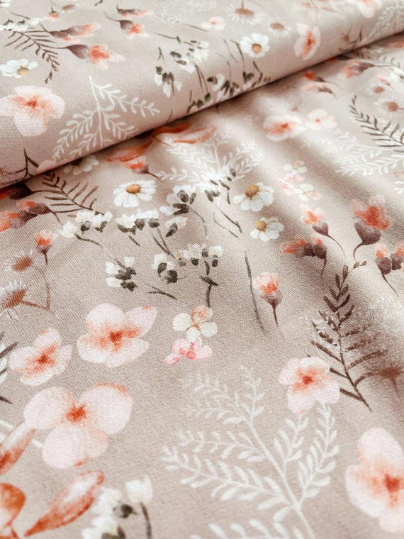 Autumn Floral French Terry Knit Fabric: Limited Edition Sweatshirt