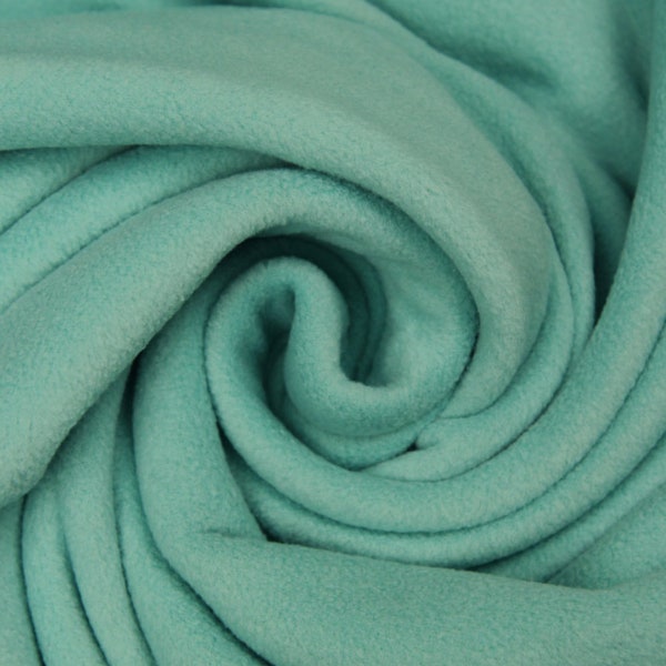 Micro polar fleece | Antipilling treatment | Turquoise blue | Sold by half meter