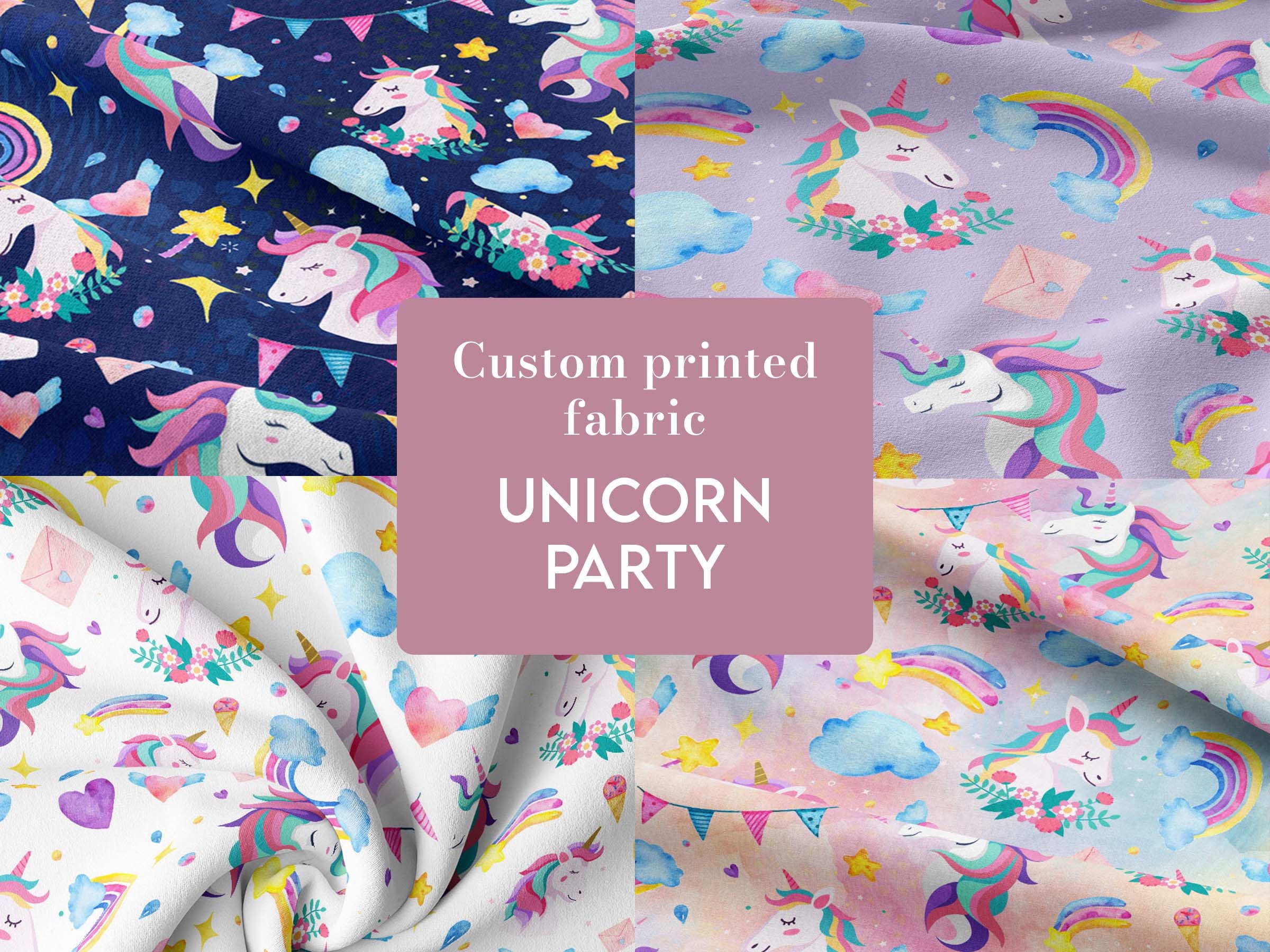 Fleece Stoff Einhrner Softshell Stoff Sterne Cotton, Jersey