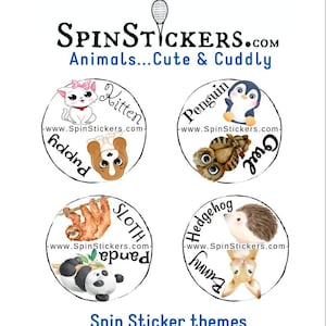 Tennis Birthday for kids, Stickers for Rackets, Kids tennis stuff, Stickers for tennis butts, Fun Racquet spinners. Tennis Party favors.