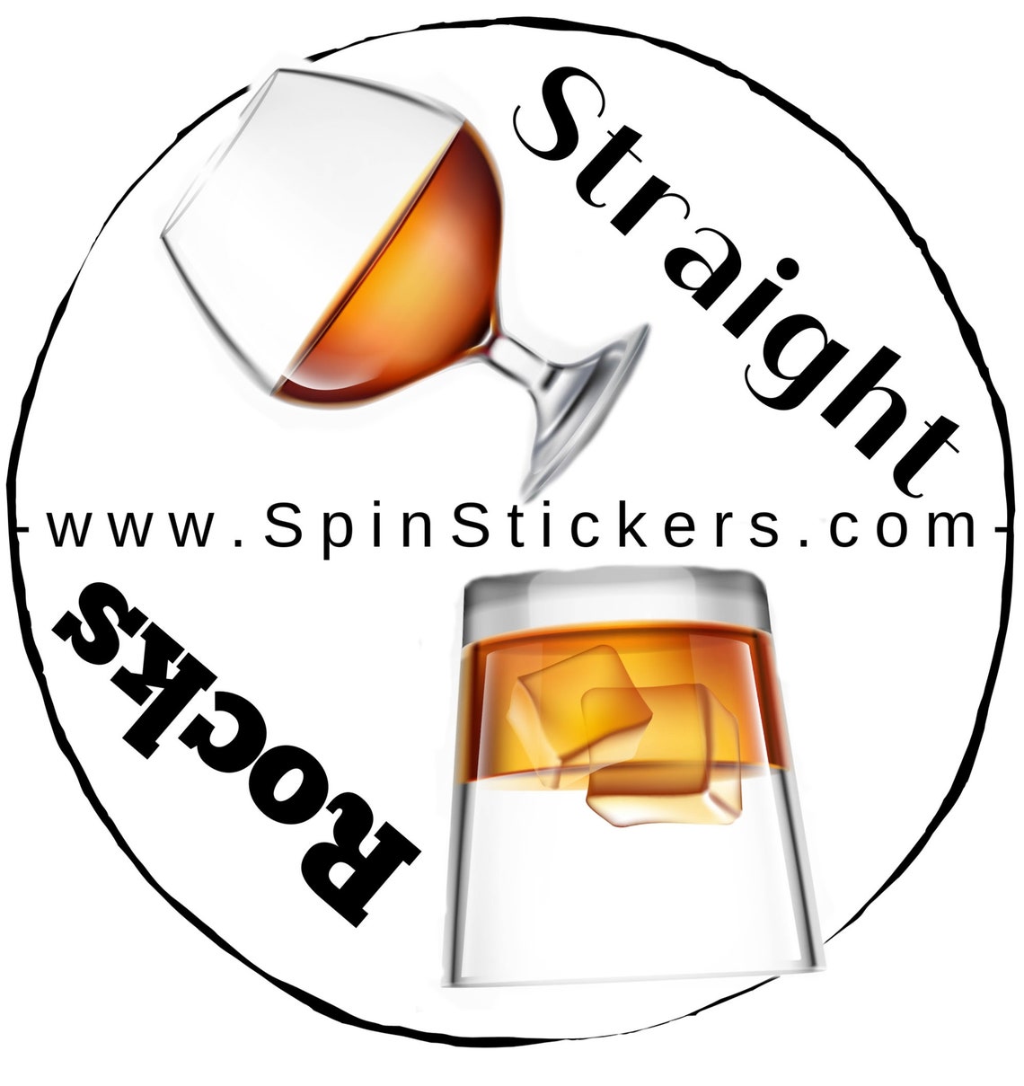 4 Tennis Spin Stickers for Racket Tennis Butts, open Bar Beer or Wine