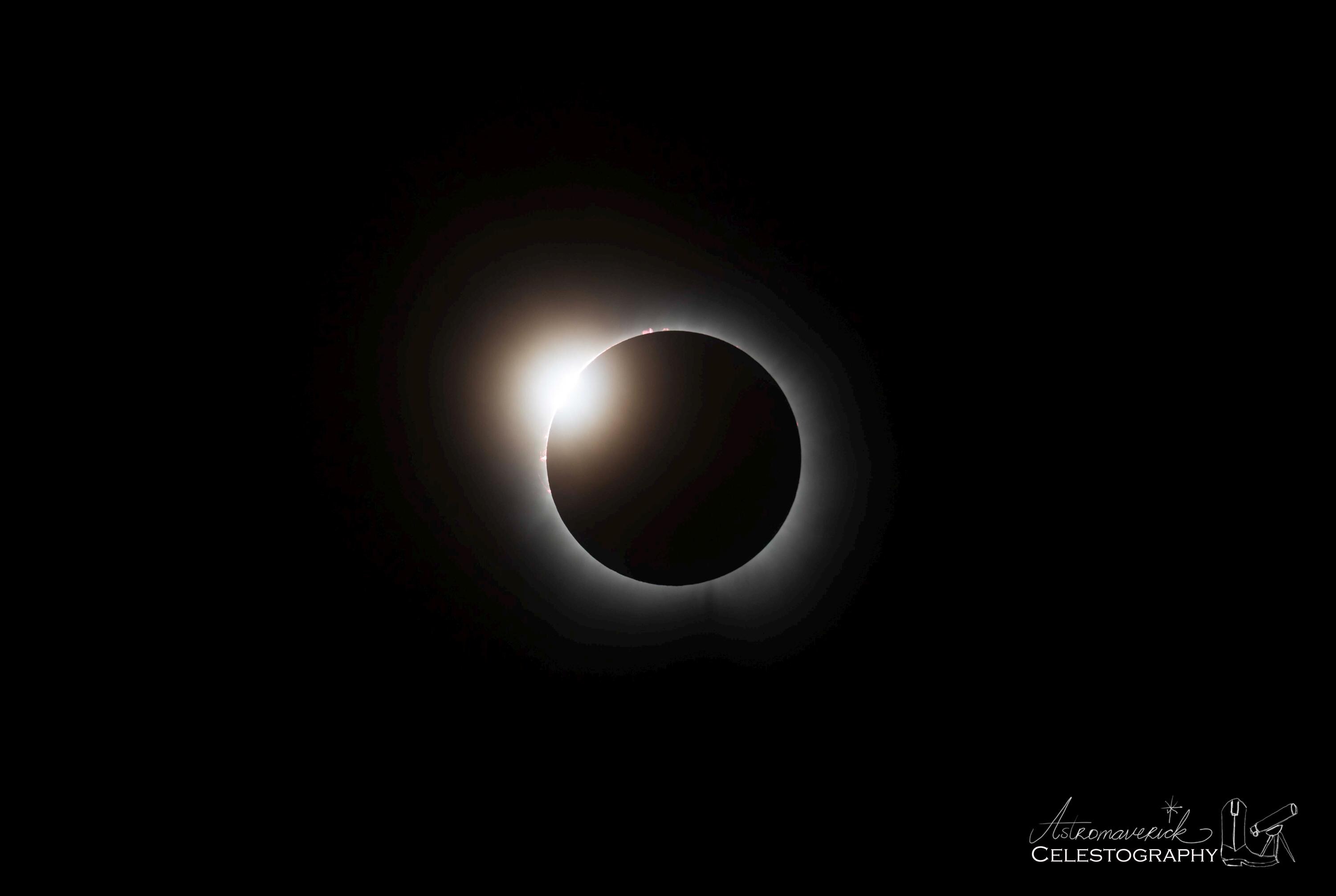 Total Solar Eclipse Diamond Ring Effect - Authentic Space Photography ...