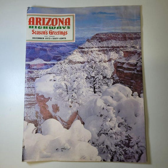 ARIZONA HIGHWAYS 1972年 1年分 アリゾナ 雑誌 アメリカ Arizona Highways December 1972 Holiday Seasons Greetings Christmas