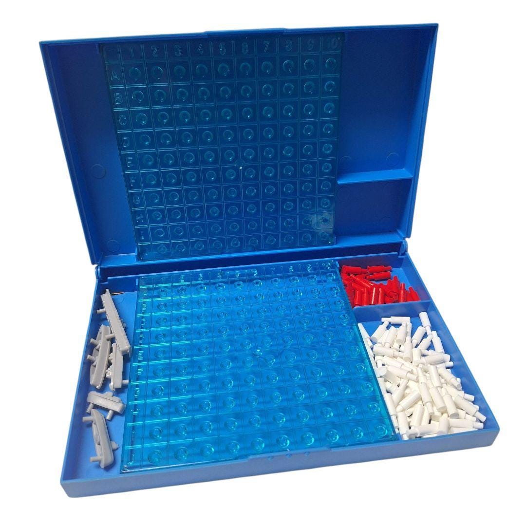 1970s Battleship Replacement Pieces Blue Boats Pegs Travel
