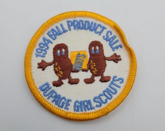 Girl Scout Badge Vintage Patch Brownie 90s Retro Troop 1994 Du Page Nuts Product