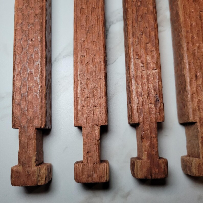 Halsam American Square Hammered 7.5 Inch Replacement Logs Set Wooden ...